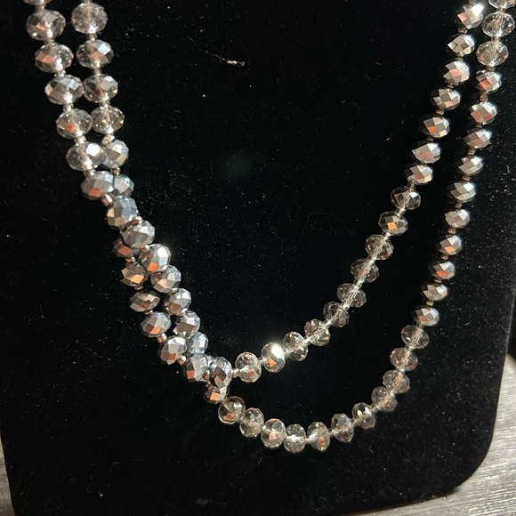Elegant Beaded Necklace X long (doubled in photo) - Picture 2 of 3